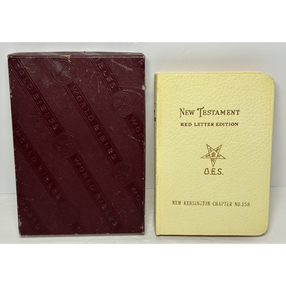New Testament Red Letter Version World Pub OES Eastern Star Bible Pocket EUC